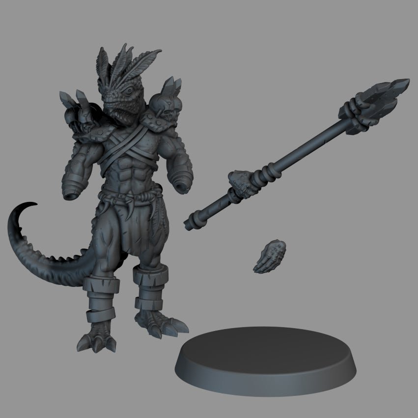 Lizardfolk Spear - Ravenous Miniatures