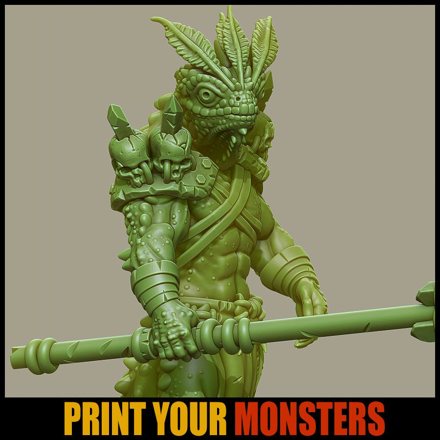 Lizardfolk Spear - Ravenous Miniatures