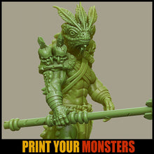 Load image into Gallery viewer, Lizardfolk Spear - Ravenous Miniatures
