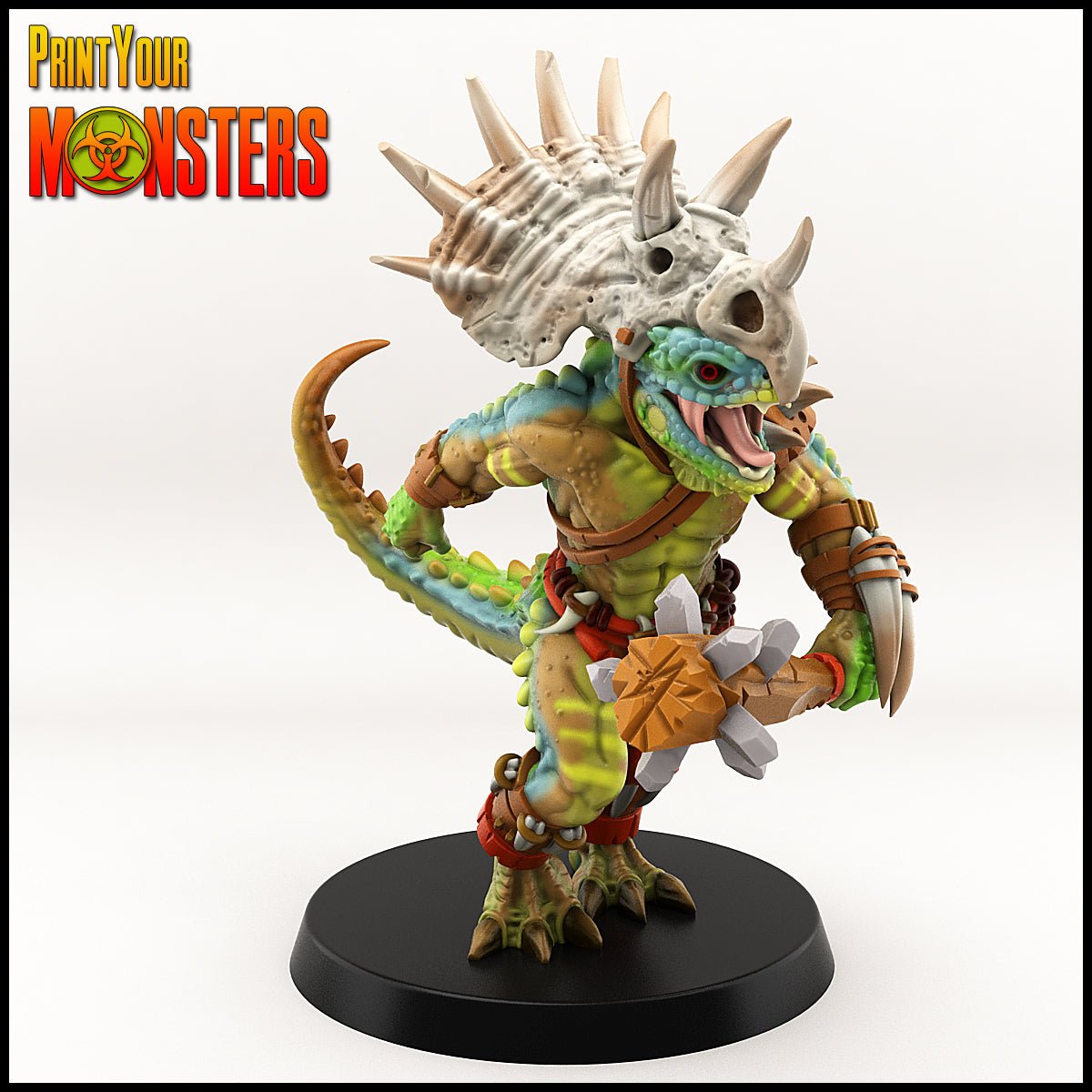Lizardfolk warband, resin 3D printed miniatures by Printyourmonster - Ravenous Miniatures