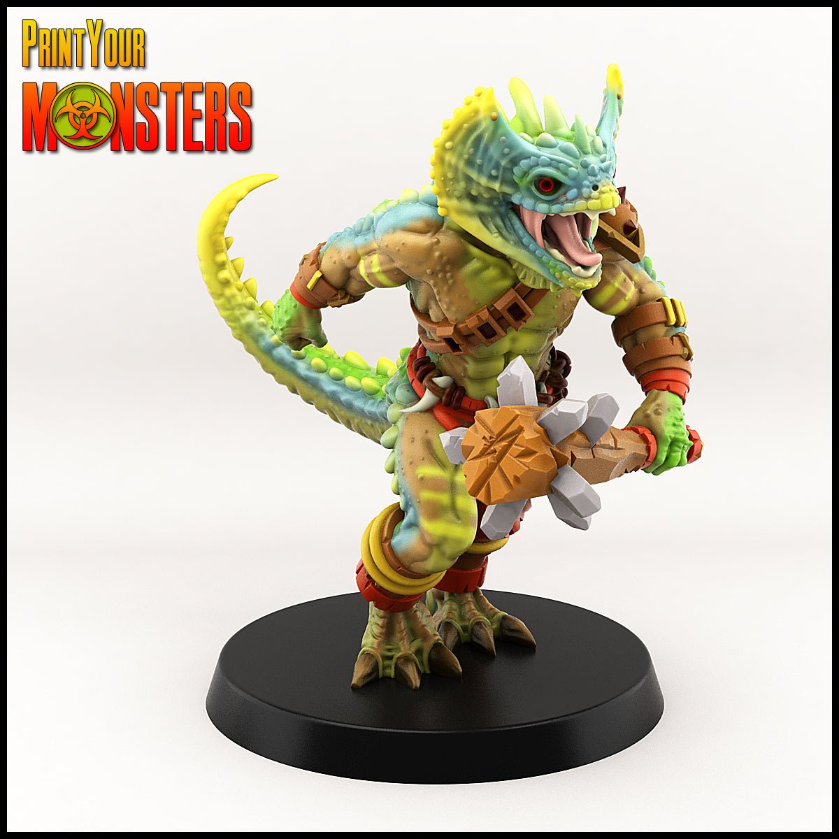 Lizardfolk warband, resin 3D printed miniatures by Printyourmonster - Ravenous Miniatures