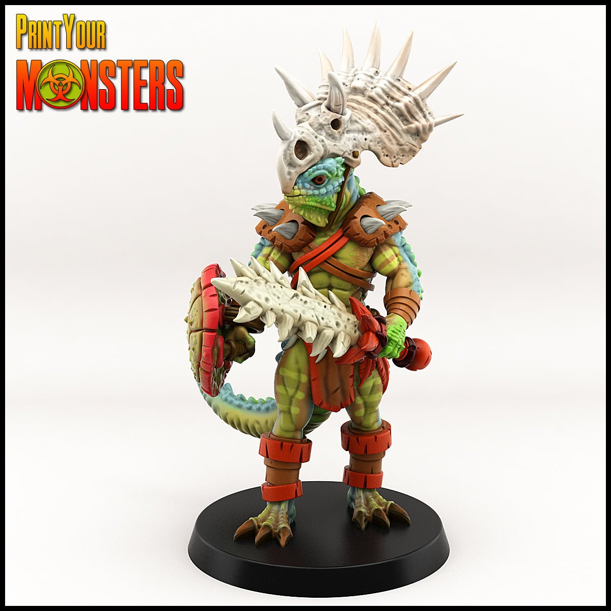Lizardfolk warband, resin 3D printed miniatures by Printyourmonster - Ravenous Miniatures