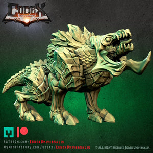 Lurker hound, Resin miniatures 11:56 (28mm / 32mm) scale - Ravenous Miniatures