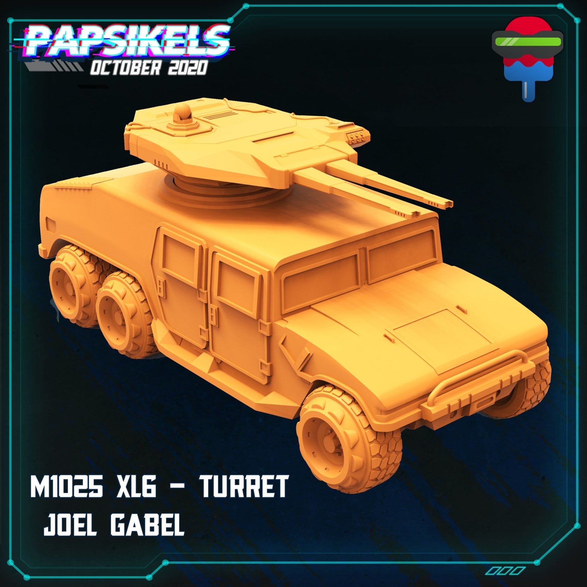 M1025 XL6, 3d Printed Resin Miniatures - Ravenous Miniatures