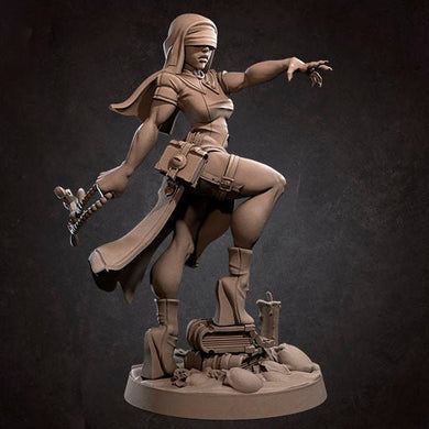 Magdalena, the Inquisitor, 28/32mm resin miniatures for TTRPG and wargames - Ravenous Miniatures