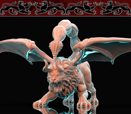 Manticore, Resin miniatures 11:56 (28mm / 32mm) scale - Ravenous Miniatures