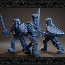 Load image into Gallery viewer, Medium armored Skeletons X3 , Resin Miniatures by Brayan Naffarate - Ravenous Miniatures
