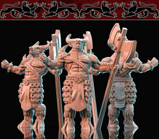 Minotaur, Resin miniatures 11:56 (28mm / 32mm) scale - Ravenous Miniatures