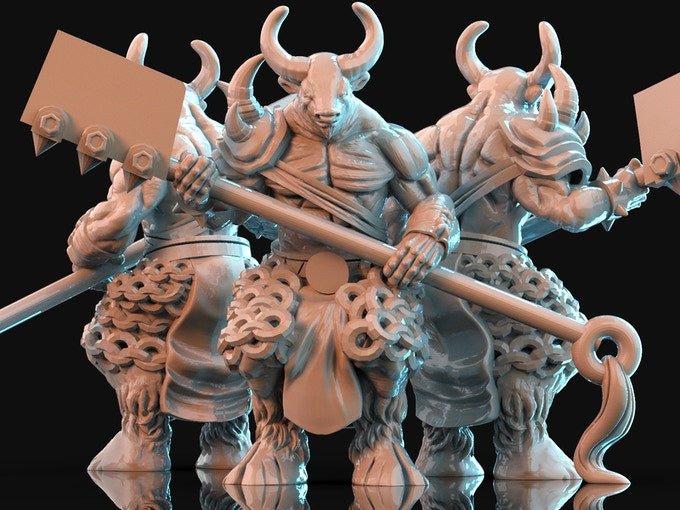 Minotaur, Resin miniatures 11:56 (28mm / 32mm) scale - Ravenous Miniatures