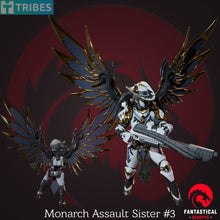 Load image into Gallery viewer, Monarch Assault Sisters, Unpainted Resin Miniature Models. - Ravenous Miniatures

