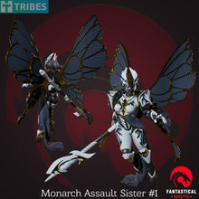 Cargar imagen en el visor de la galería, Monarch Assault Sisters, Unpainted Resin Miniature Models. - Ravenous Miniatures
