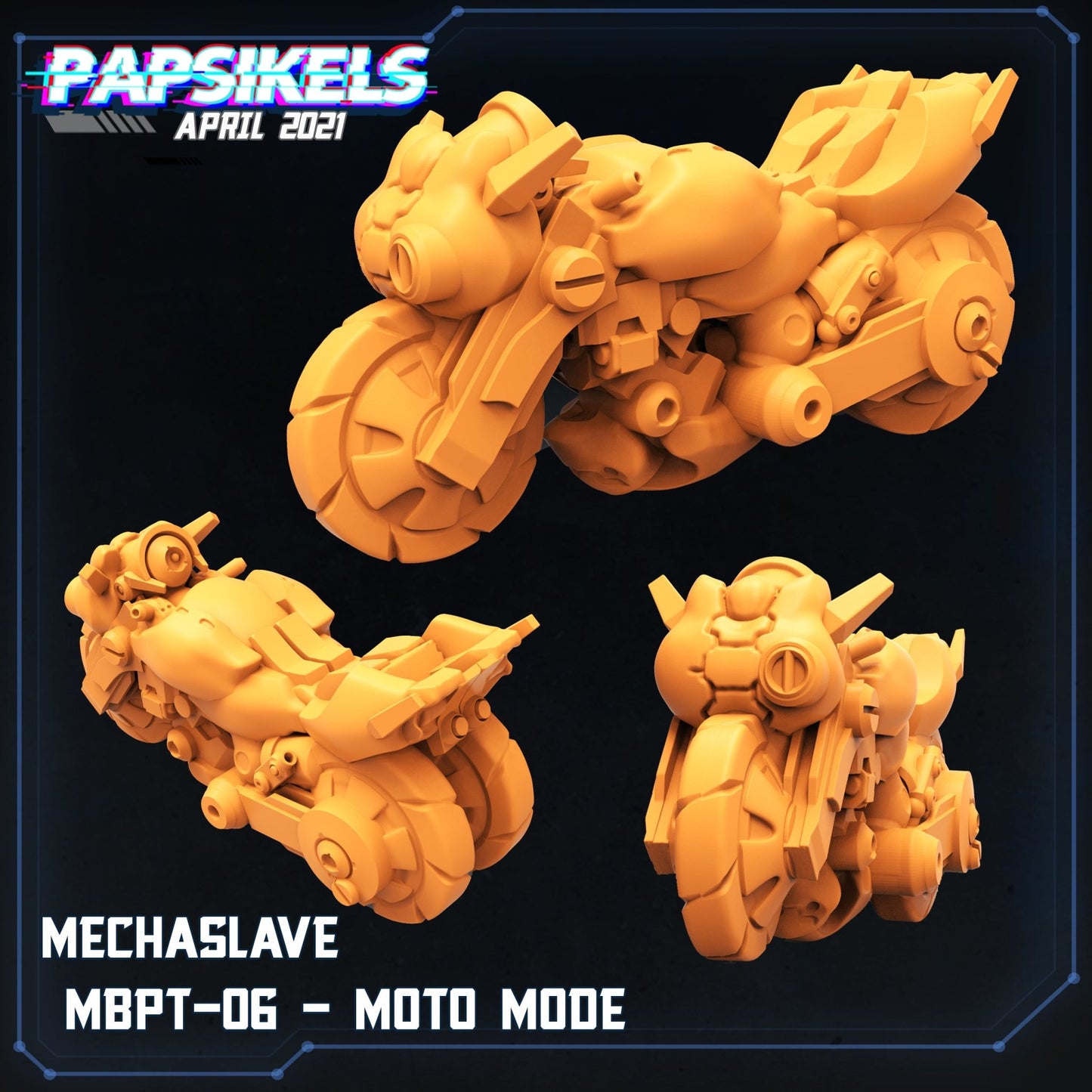 MotoSlave, 3d Printed Resin Miniatures - Ravenous Miniatures