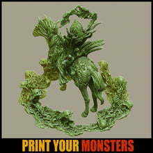 Load image into Gallery viewer, Mounted Necromancer - Ravenous Miniatures
