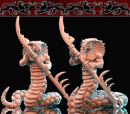 Naga, Resin miniatures 11:56 (28mm / 32mm) scale - Ravenous Miniatures