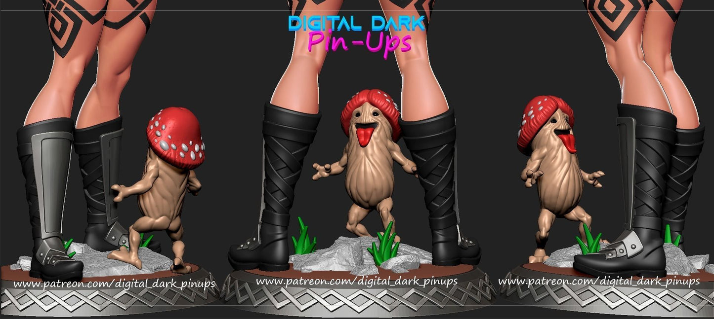 NSFW Amazon, Pin_up Miniatures by Digital Dark - Ravenous Miniatures