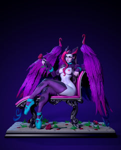 NSFW Angie the succubus (display), Resin miniatures by RAW - Ravenous Miniatures