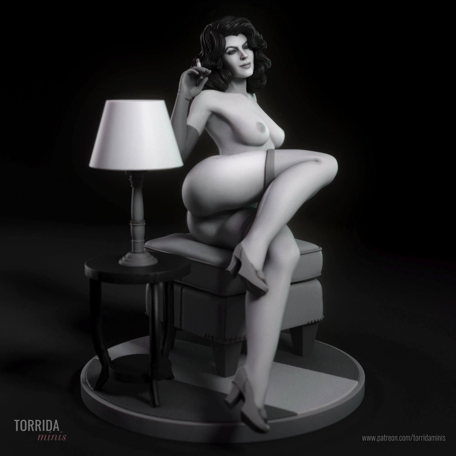 NSFW Ava, Pin-up Miniatures by Torrida - Ravenous Miniatures