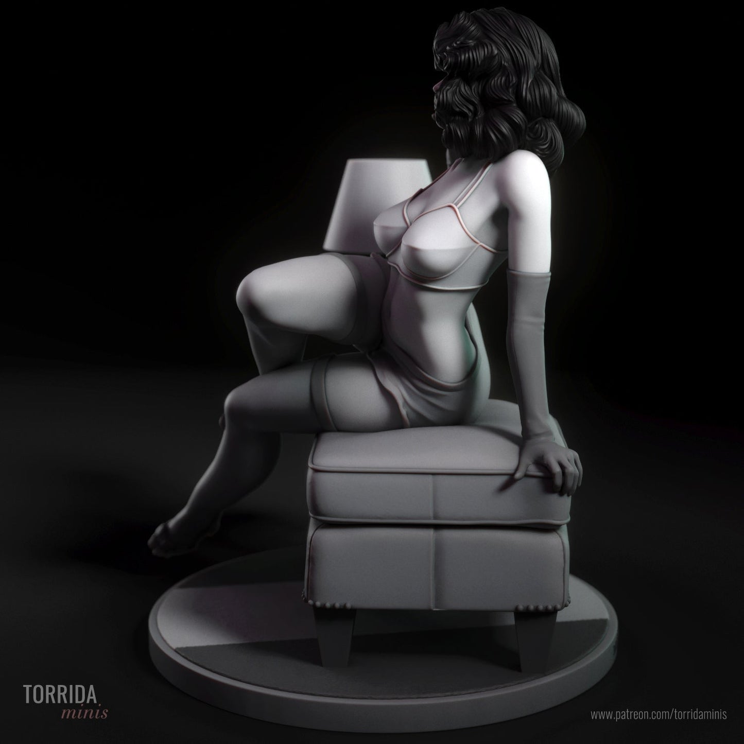 NSFW Ava, Pin-up Miniatures by Torrida - Ravenous Miniatures