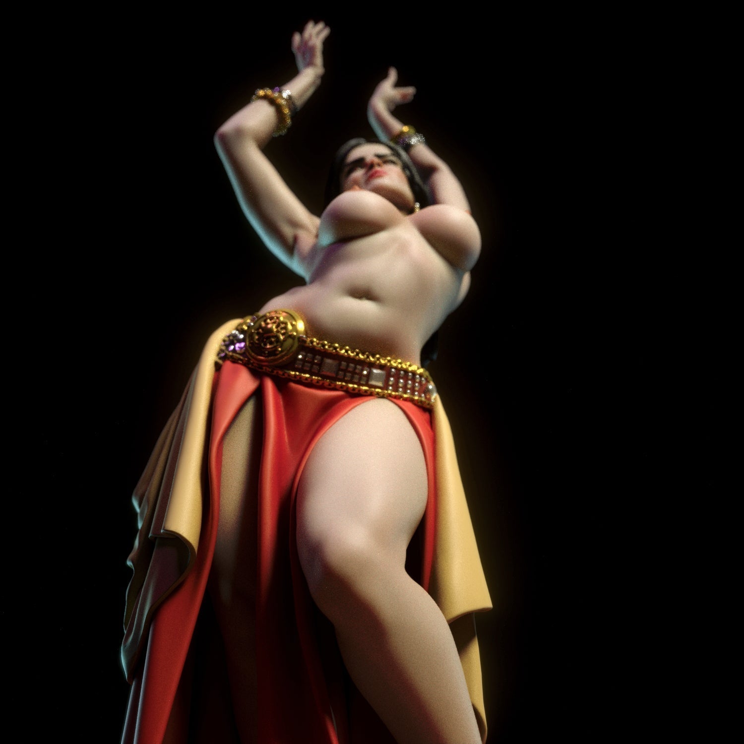 NSFW Belly Dancer, Fan art Miniatures by Torrida - Ravenous Miniatures