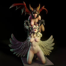 Cargar imagen en el visor de la galería, NSFW Demon and Angel, Pin-up Miniatures by Torrida - Ravenous Miniatures
