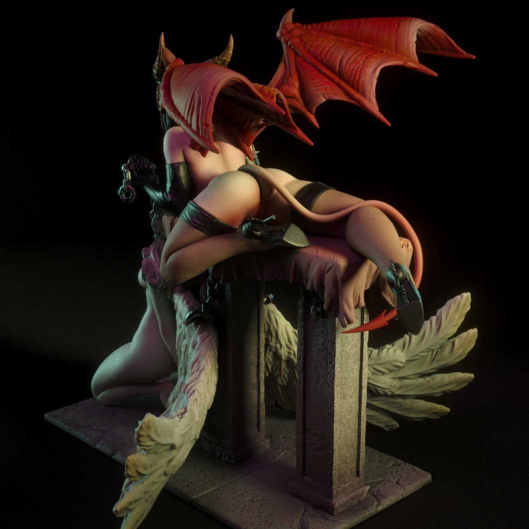 NSFW Demon and Angel, Pin-up Miniatures by Torrida - Ravenous Miniatures
