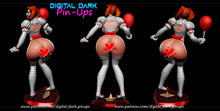 Load image into Gallery viewer, NSFW Jester Pin-up art Miniatures by Digital Dark - Ravenous Miniatures
