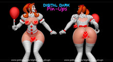 Load image into Gallery viewer, NSFW Jester Pin-up art Miniatures by Digital Dark - Ravenous Miniatures
