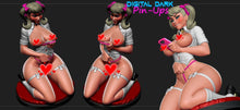 Lade das Bild in den Galerie-Viewer, NSFW Naughty girl, Pin-up Miniatures by Digital Dark - Ravenous Miniatures
