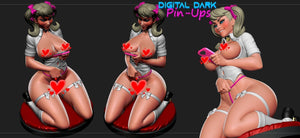 NSFW Naughty girl, Pin-up Miniatures by Digital Dark - Ravenous Miniatures