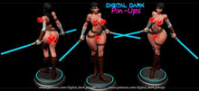 Load image into Gallery viewer, NSFW space samurai girl, Pin-up Miniatures by Digital Dark - Ravenous Miniatures
