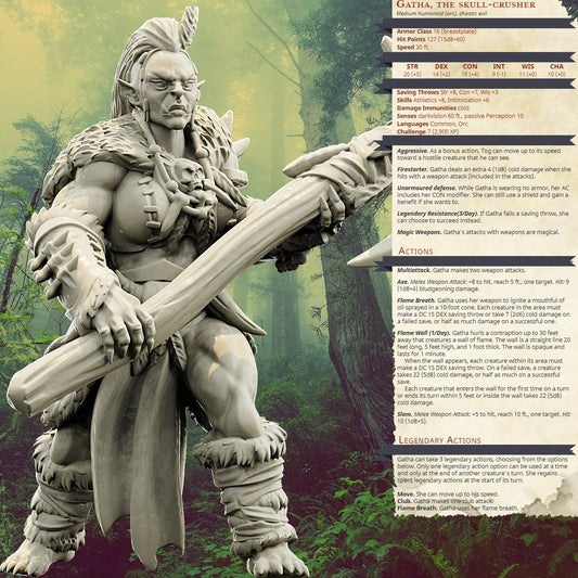 Orcs, Resin miniatures 11:56 (28mm / 34mm) scale - Ravenous Miniatures