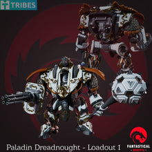 Load image into Gallery viewer, Paladin Dreadnaught, Unpainted Resin Miniature Models. - Ravenous Miniatures
