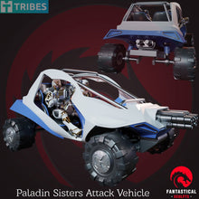 Cargar imagen en el visor de la galería, Paladin Sisters attack vehicle, Unpainted Resin Miniature Models. - Ravenous Miniatures
