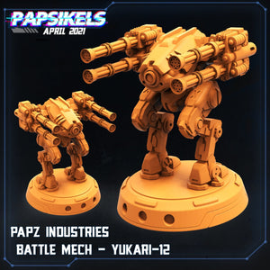 PAPZ Industries Battle Mech, 3d Printed Resin Miniatures - Ravenous Miniatures