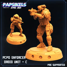 Загрузить изображение в средство просмотра галереи, PCPD Enforcer Unit, 3d Printed Resin Miniatures - Ravenous Miniatures
