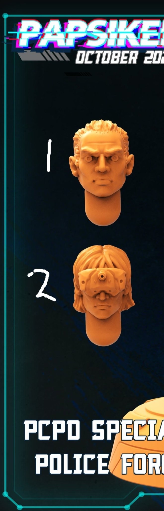 PCPD Special Police Force, 3d Printed Resin Miniatures - Ravenous Miniatures