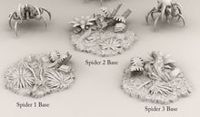 Load image into Gallery viewer, Poisonous spiders 3pack (25/50mm) resin miniatures for TTRPG and wargames - Ravenous Miniatures
