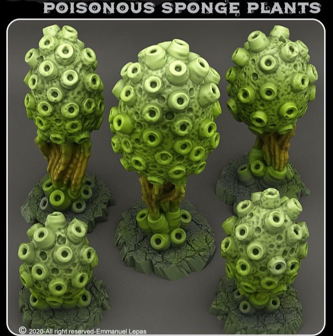 Poisonous sponge plants - Ravenous Miniatures
