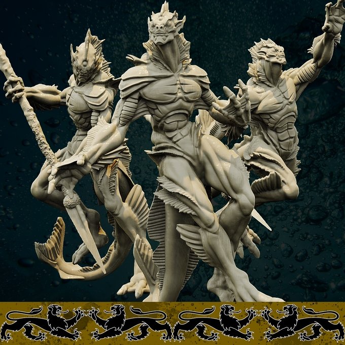 Proteus, Resin miniatures 11:56 (28mm / 34mm) scale - Ravenous Miniatures