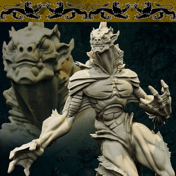 Proteus, Resin miniatures 11:56 (28mm / 34mm) scale - Ravenous Miniatures