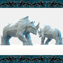 Cargar imagen en el visor de la galería, Rhino, Resin miniatures 11:56 (28mm / 32mm) scale - Ravenous Miniatures
