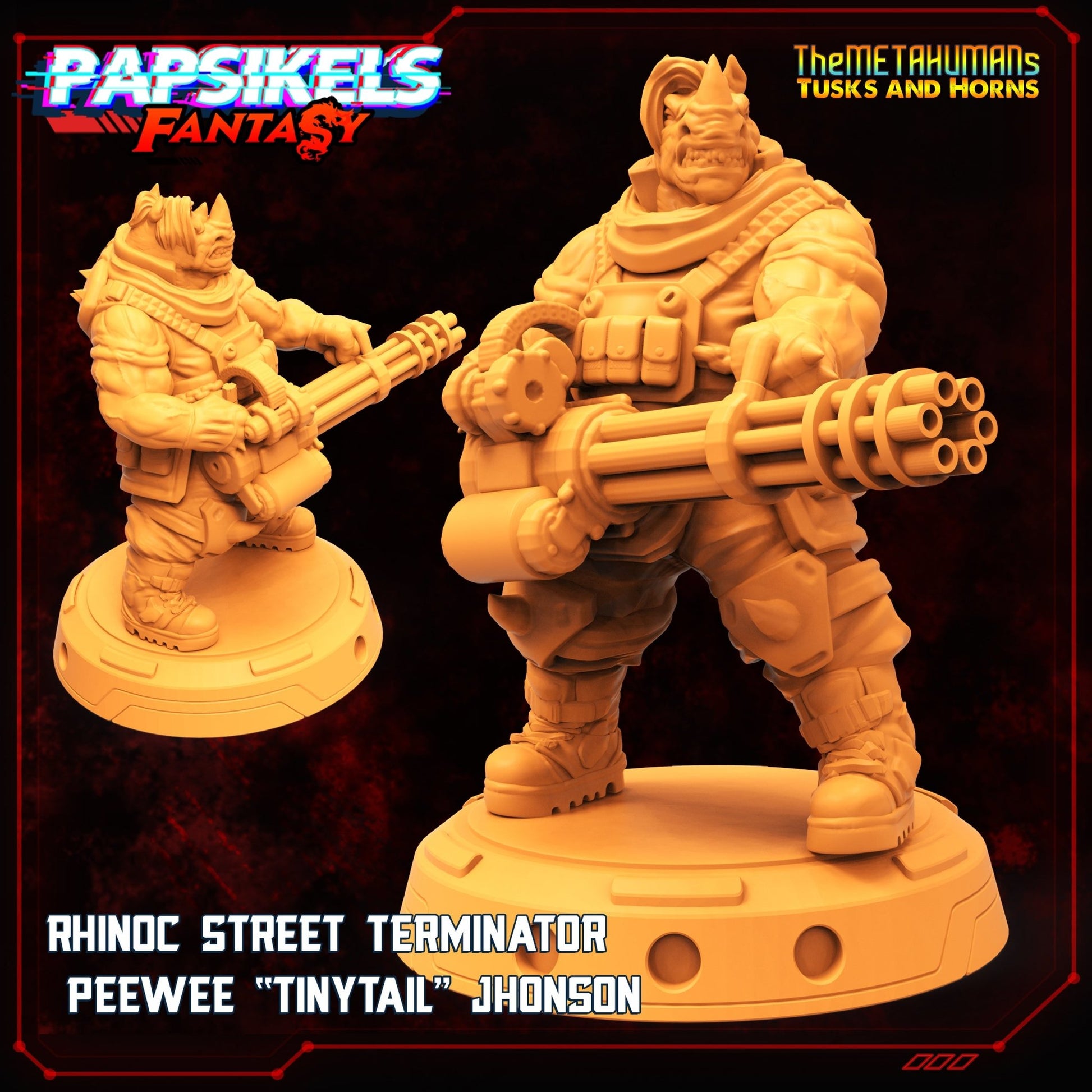 Rhinoc, 3d Printed Resin Miniatures - Ravenous Miniatures