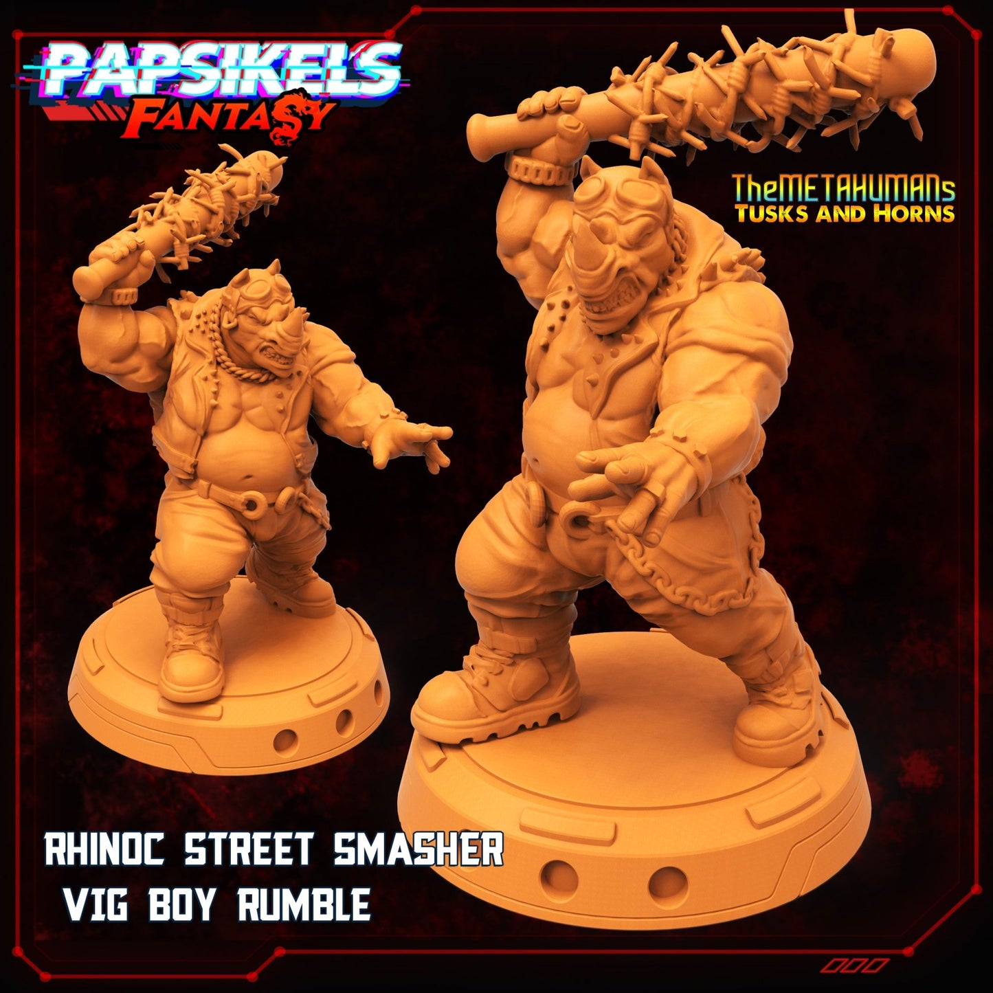 Rhinoc, 3d Printed Resin Miniatures - Ravenous Miniatures
