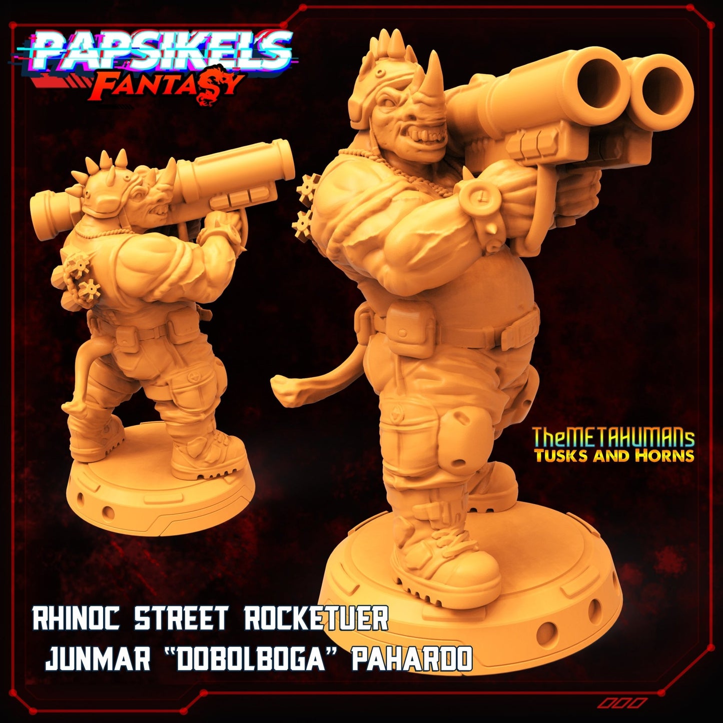 Rhinoc, 3d Printed Resin Miniatures - Ravenous Miniatures