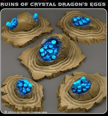 Ruin of Crystal Dragon's eggs - Ravenous Miniatures