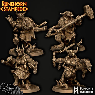 Runehorn Stonebreaker, Resin miniatures 11:56 (28mm / 34mm) scale - Ravenous Miniatures