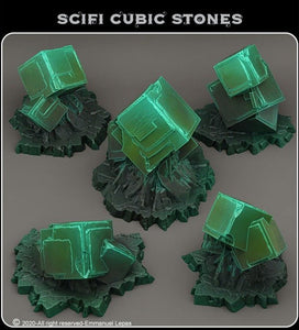 Scifi Cubic Stones - Ravenous Miniatures