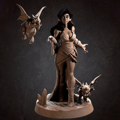 Selena, The puppet master. resin miniatures by Bite the Bullet for TTRPG and wargames - Ravenous Miniatures