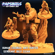 Sergeant Billy Clean, Resin miniatures, unpainted and unassembled - Ravenous Miniatures