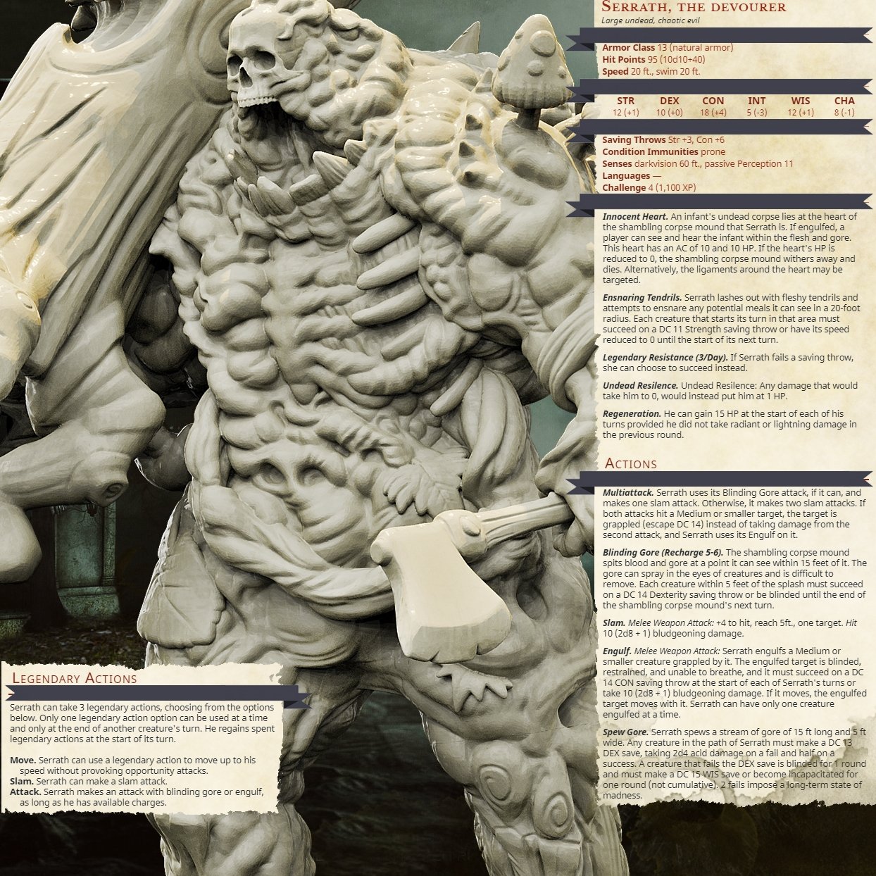 Serrath, Resin miniatures 11:56 (28mm / 34mm) scale - Ravenous Miniatures